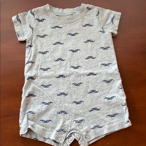 Baby boy shortall onesie